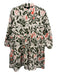 Maeve Size Small Pink, Olive & Orange Cotton Long Balloon Sleeve Floral Dress Pink, Olive & Orange / Small
