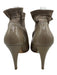 Bally Shoe Size 7.5 Beige Leather Upper Patent Suede Drawstring Top Booties Beige / 7.5