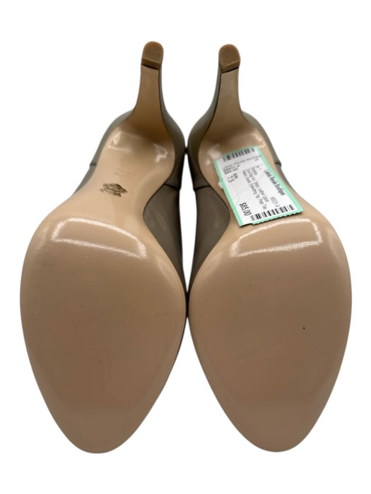 Bally Shoe Size 7.5 Beige Leather Upper Patent Suede Drawstring Top Booties Beige / 7.5