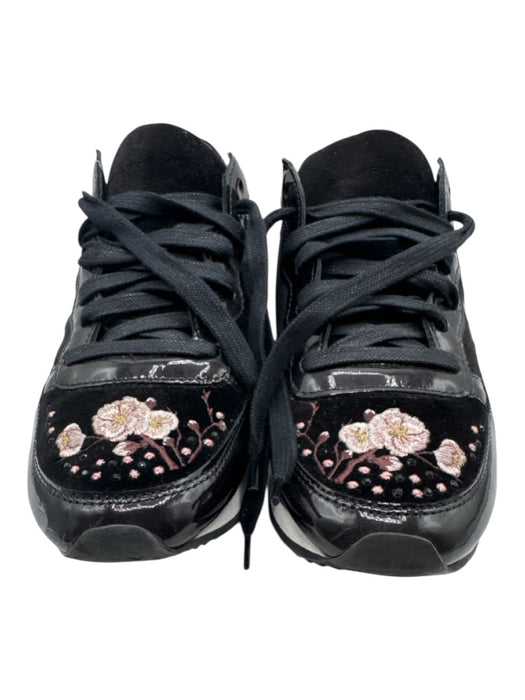 Philippe Model Shoe Size 38 Black & Pink textile upper Cherry Blossom Sneakers Black & Pink / 38