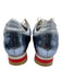 Philippe Model Shoe Size 38 Blue & Silver textile upper Perforated Sneakers Blue & Silver / 38