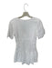 Zara Size S White Lace V Neck pleats Mini Dress White / S