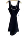 Amanda Uprichard Size S Black & White Polyester Sleeveless Back Buttons Dress Black & White / S