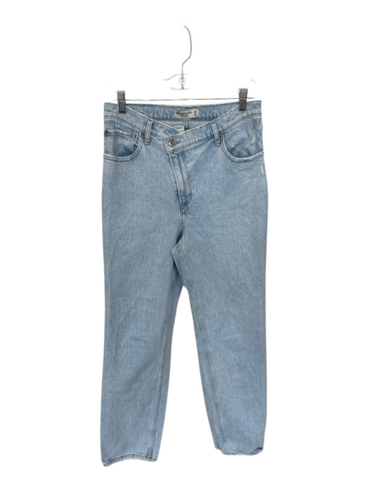 Abercrombie & Fitch Size 29 Light Wash Cotton Denim Cross Over High Rise Jeans Light Wash / 29