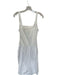 Zara Size M White Cotton Blend Tank Square Neck Dress White / M