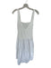 Zara Size M White Cotton Blend Tank Square Neck Dress White / M