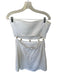 Abercrombie & Fitch Size M White Linen Strapless Cut Outs Beaded Design Dress White / M