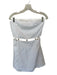 Abercrombie & Fitch Size M White Linen Strapless Cut Outs Beaded Design Dress White / M