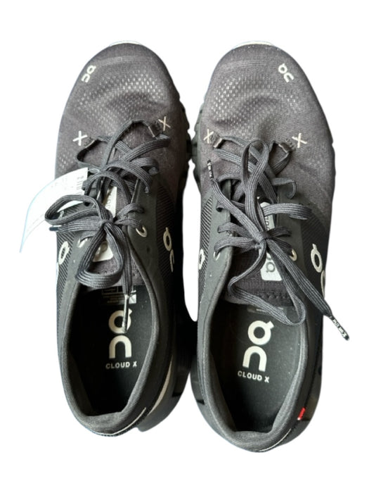 On Cloud Shoe Size 9.5 Black & Gray Canvas Athletic Sneakers Black & Gray / 9.5