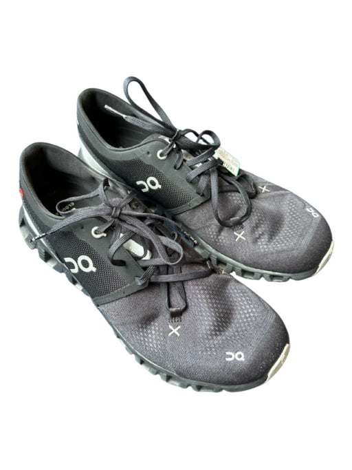 On Cloud Shoe Size 9.5 Black & Gray Canvas Athletic Sneakers Black & Gray / 9.5