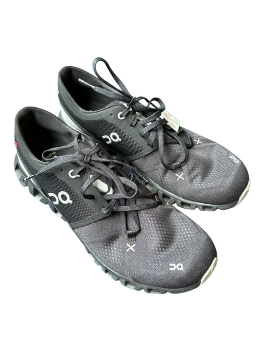 On Cloud Shoe Size 9.5 Black & Gray Canvas Athletic Sneakers Black & Gray / 9.5