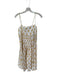 J. Crew Size 8 Yellow & White Cotton Spaghetti Strap Flowers Back Tie Maxi Dress Yellow & White / 8