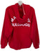 Madhappy Size L Red & White Cotton Stitching Detail UGA Kangaroo Pocket Hoodie Red & White / L