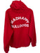 Madhappy Size L Red & White Cotton Stitching Detail UGA Kangaroo Pocket Hoodie Red & White / L
