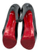 Christian Louboutin Shoe Size 36.5 Black Leather Peep Toe Platform Pumps Black / 36.5