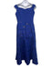 John Paul Ataker Size XL Blue Polyester Blend Metallic Thread Wide Strap Gown Blue / XL