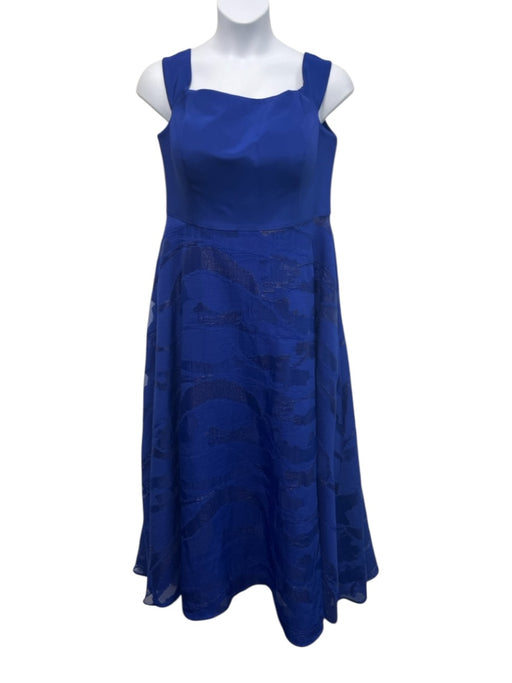 John Paul Ataker Size XL Blue Polyester Blend Metallic Thread Wide Strap Gown Blue / XL