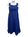 John Paul Ataker Size XL Blue Polyester Blend Metallic Thread Wide Strap Gown Blue / XL