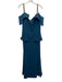 Alexander by Daymor Size XL Teal Blue & Silver Triacetate & Polyester Gown Teal Blue & Silver / XL