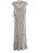 House of Harlow Size Small White Polyester V Neck Maxi Crochet Slip Dress White / Small