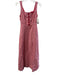 Rachel Zoe Size 2 Red & White Cotton Sleeveless Square Neck Maxi Gingham Dress Red & White / 2