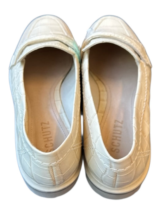 Schutz Shoe Size 7.5 Egg Shell Loafer Strap Shoes Egg Shell / 7.5
