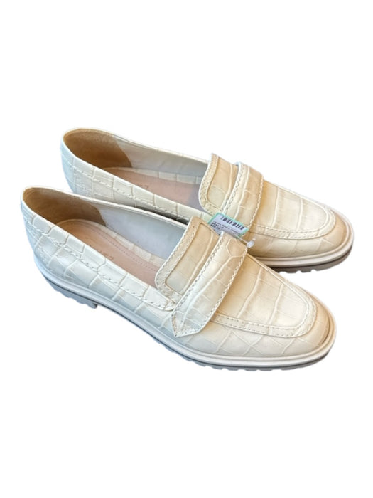 Schutz Shoe Size 7.5 Egg Shell Loafer Strap Shoes Egg Shell / 7.5