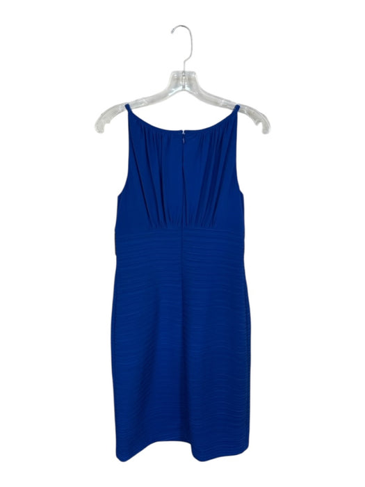 Joseph Ribkoff Size 8 Royal Blue Polyester Blend Body Con Sequin Detail Dress Royal Blue / 8