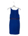 Joseph Ribkoff Size 8 Royal Blue Polyester Blend Body Con Sequin Detail Dress Royal Blue / 8