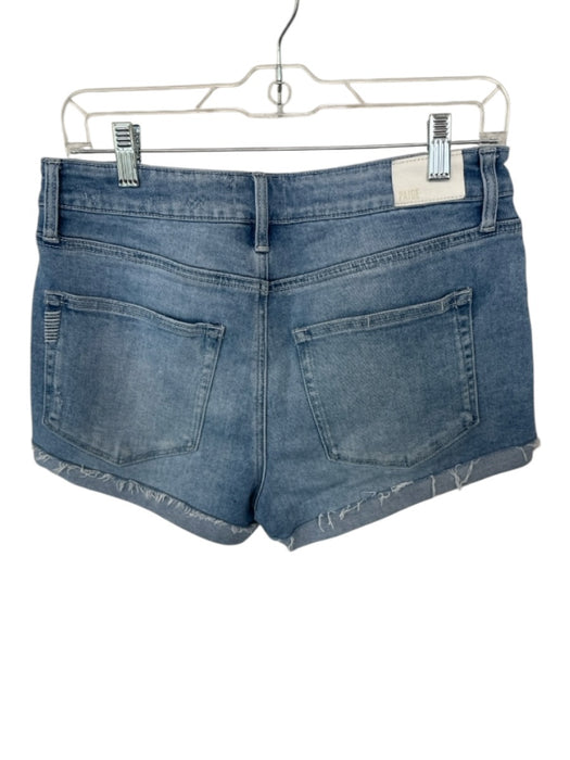 Paige Size 29 Light Wash Cotton Blend High Waist Cuffed Shorts Light Wash / 29