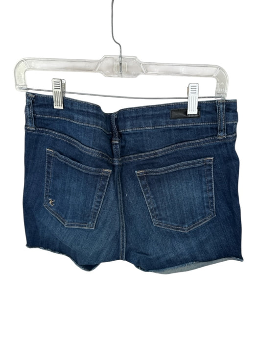 KUT Size 8 Dark Wash Cotton Blend Raw Hem Shorts Dark Wash / 8