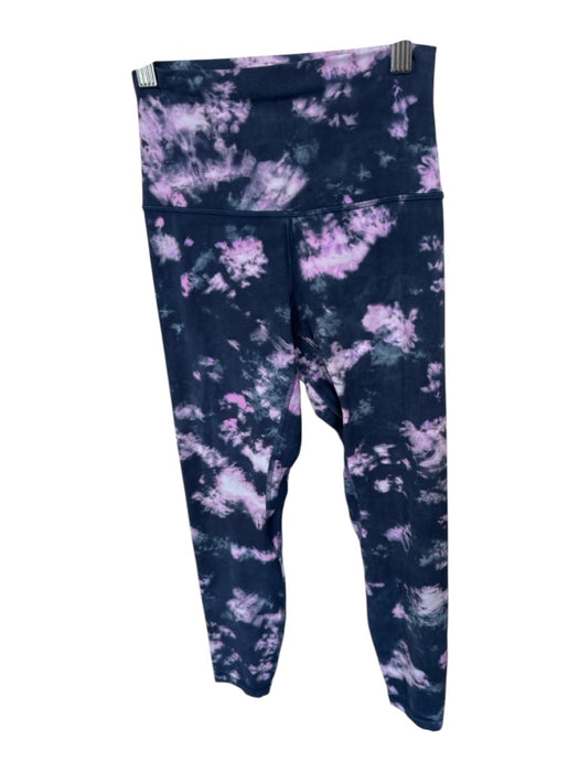Lululemon Size 4 Navy & Pink Abstract Athletic Leggings Navy & Pink / 4