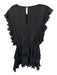 TCEC Size M Black Polyester Tiered Pleats Ruffles Mini Dress Black / M