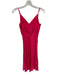 French Connection Size 4 coral Spaghetti Strap Gathered Side Slit Maxi Dress coral / 4