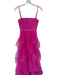 Betsy & Adam Size 2 Pink Tulle Corset Top Tiered Back Zip Gown Pink / 2