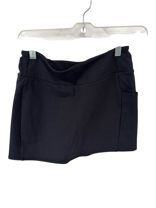 Alo Size S Black & White Recycled Polyester Side Stripe Drawstring Skort Black & White / S