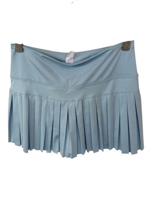 Goldhinge Size S Baby Blue Waist Band Pleated Athletic Skort Baby Blue / S