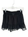 Koch Size S Black Polyester Elastic Waist Swiss Dot Mini Skirt Black / S