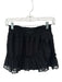 Koch Size S Black Polyester Elastic Waist Swiss Dot Mini Skirt Black / S