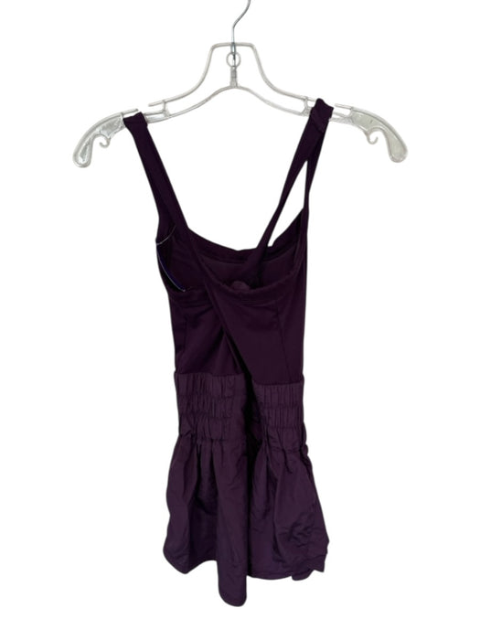 FP Movement Size S Plum Built in bra Racerback Athletic Romper Plum / S