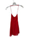 Show Me Your Mumu Size M Red Cotton Spaghetti Strap Lace Up Back eyelet Dress Red / M