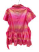 Queen of Sparkles Size S Hot pink Polyester Blend Short Sleeve Iridescent Dress Hot pink / S