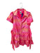 Queen of Sparkles Size S Hot pink Polyester Blend Short Sleeve Iridescent Dress Hot pink / S