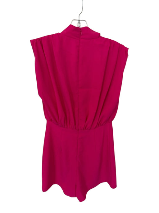 Karlie Size S Magenta Polyester Sleeveless Buttons Back Zip Dress Magenta / S