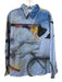 Kid Super Size XL Blue & Multi Cotton All Over Print Men's Long Sleeve Shirt Blue & Multi / XL