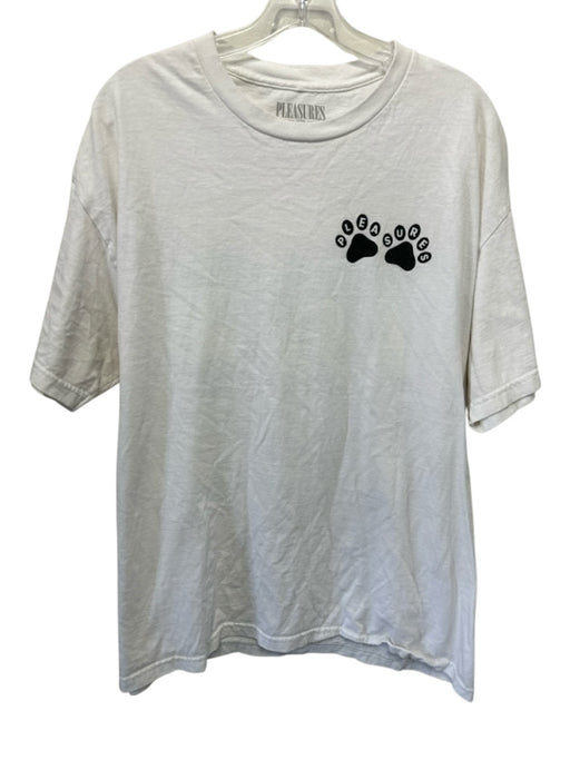 Pleasures Size XL White & Multi Cotton Graphic Men's Short Sleeve White & Multi / XL