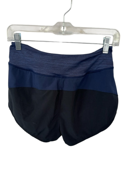 Outdoor Voices Size S Black & Navy Polyester & Spandex Striped Top Shorts Black & Navy / S