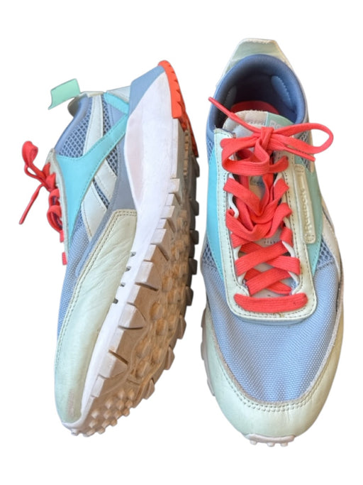 Reebok Shoe Size 7.5 Blue & Orange Mesh Detail Laces Athletic Sneakers Blue & Orange / 7.5