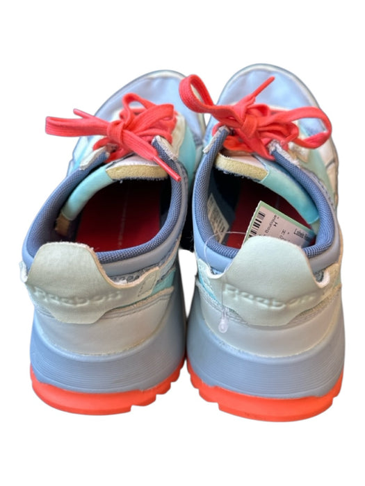 Reebok Shoe Size 7.5 Blue & Orange Mesh Detail Laces Athletic Sneakers Blue & Orange / 7.5