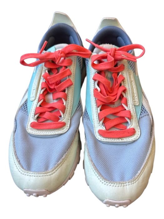 Reebok Shoe Size 7.5 Blue & Orange Mesh Detail Laces Athletic Sneakers Blue & Orange / 7.5
